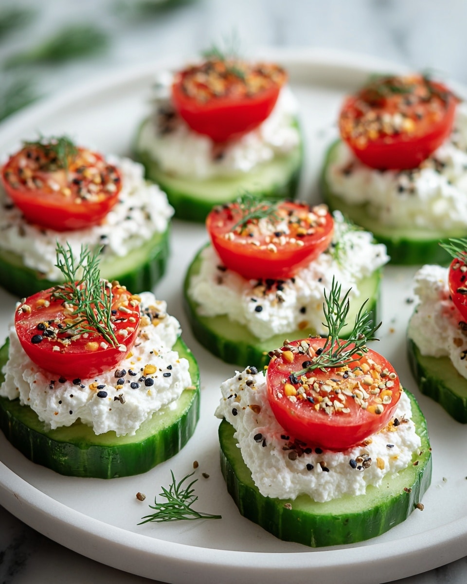 Cucumber Cottage Cheese Bites Recipe