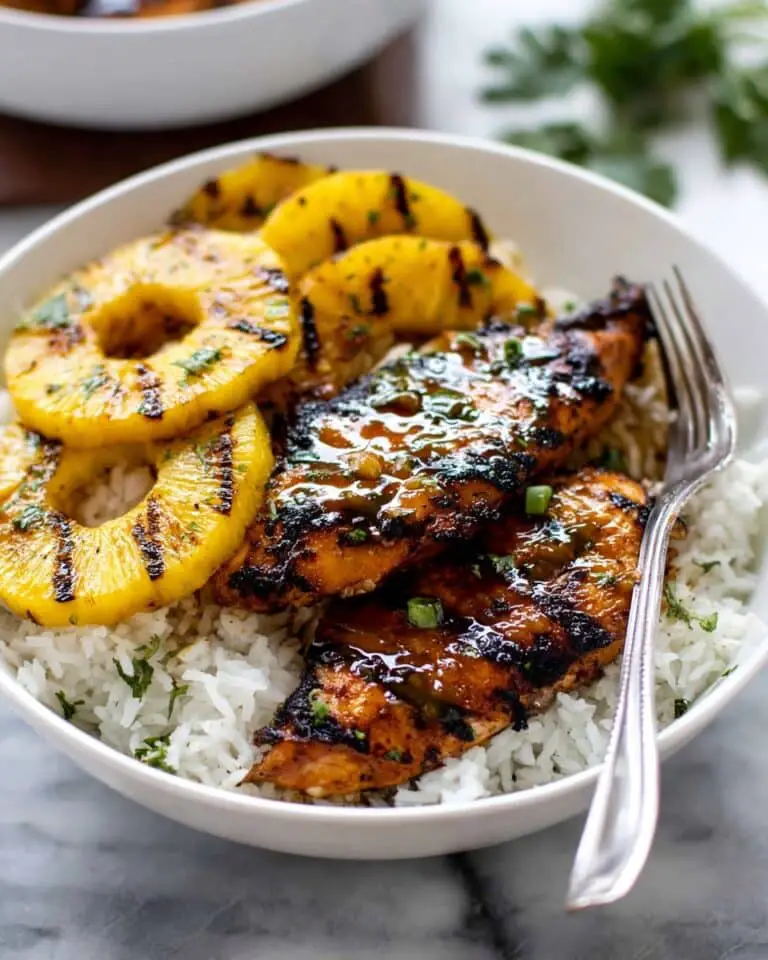 Hawaiian Chicken with Coconut Rice Recipe