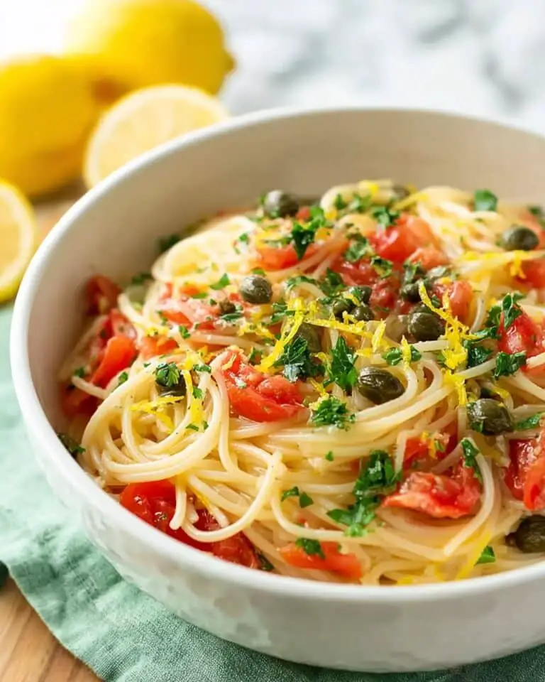 Easy Lemon Capellini Salad Recipe