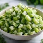 Crunchy Cucumber Celery Salad with Green Apple Recipe