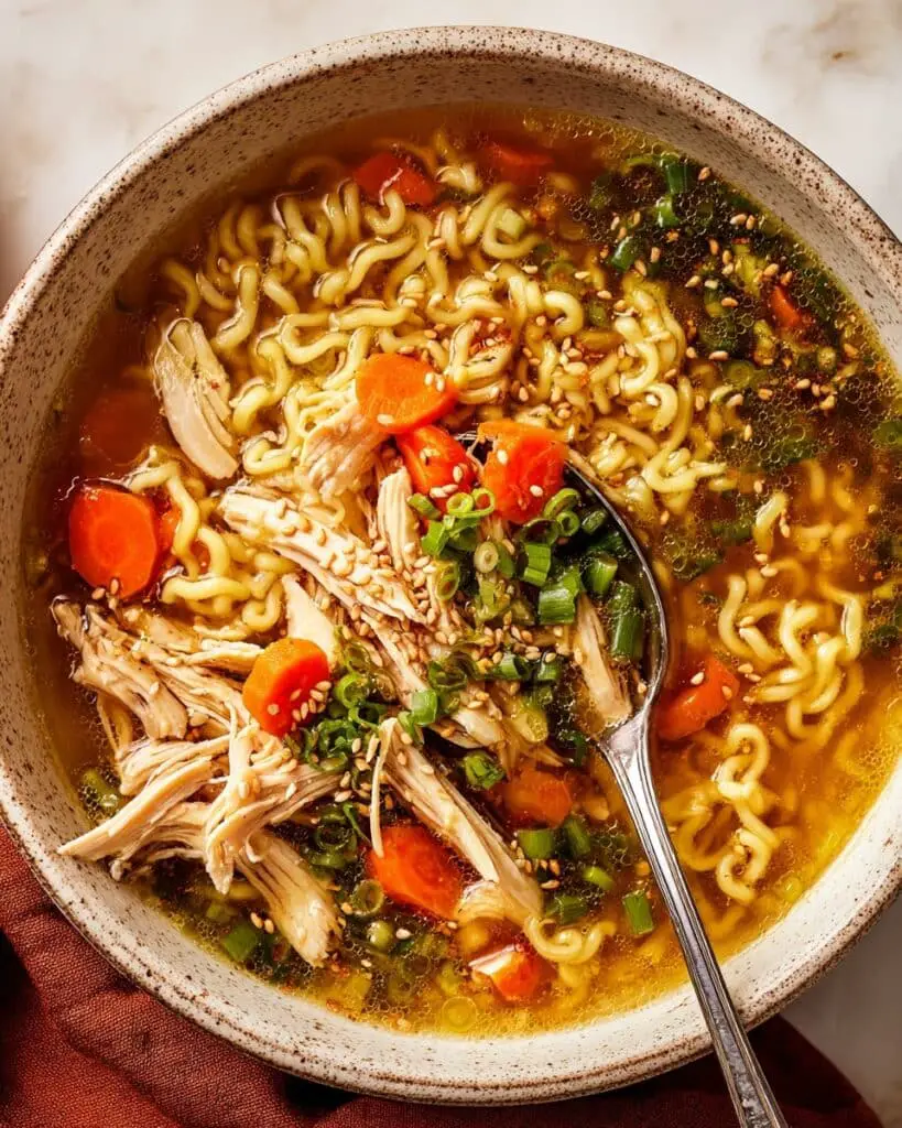 The Best Aromatic Ginger Scallion Chicken Noodle Soup Recipe