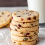 Cranberry Pistachio Shortbread Recipe