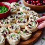 Cranberry Feta Pinwheels Recipe