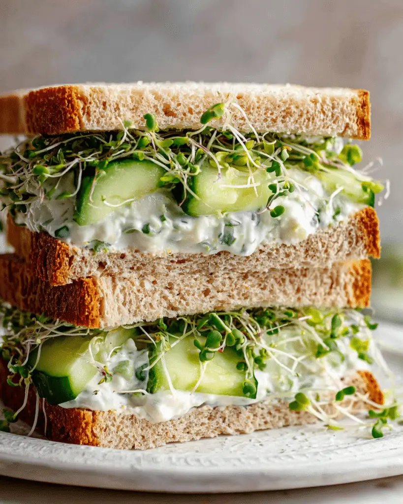 Easy Cucumber Salad Sandwiches Recipe
