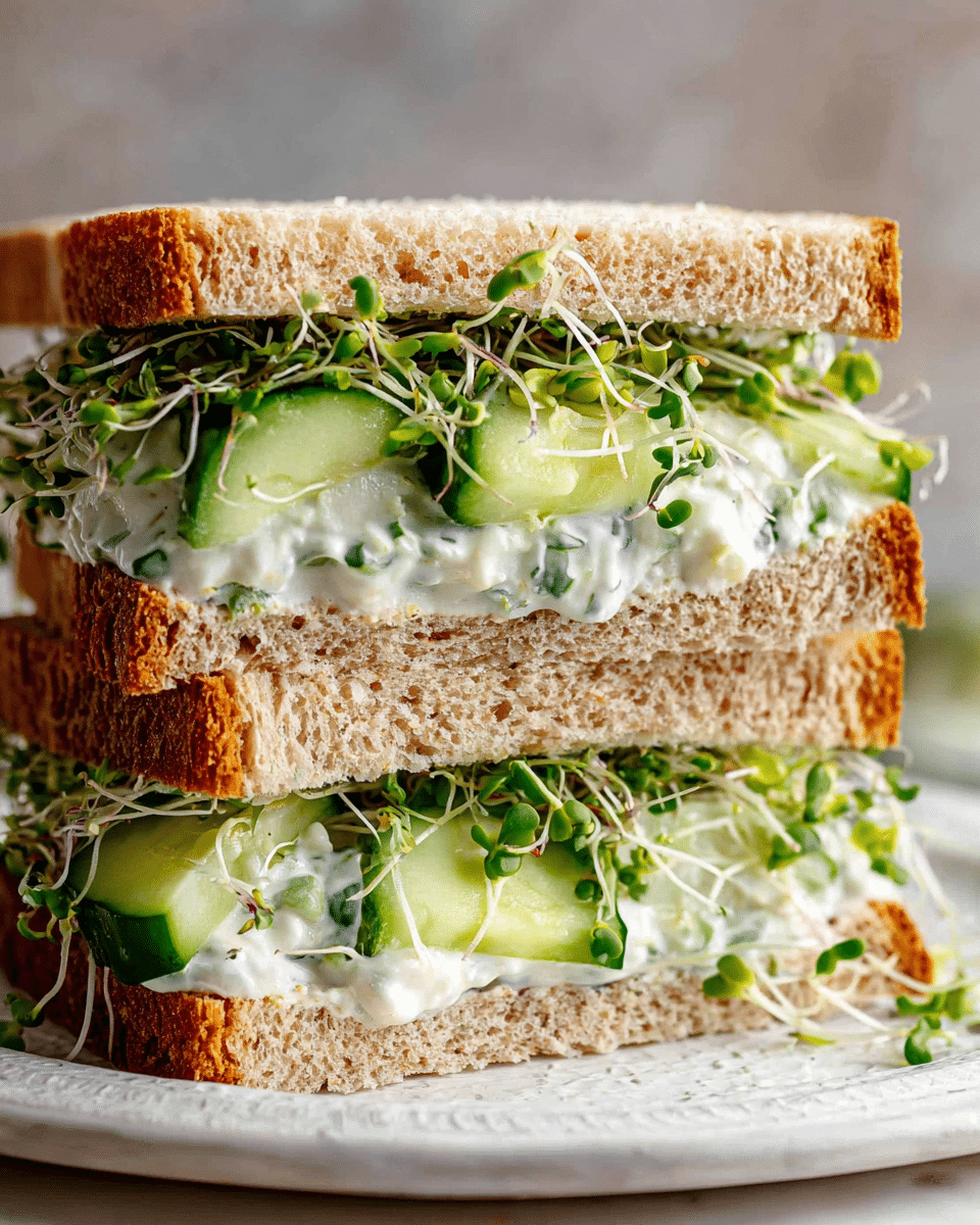 Easy Cucumber Salad Sandwiches Recipe
