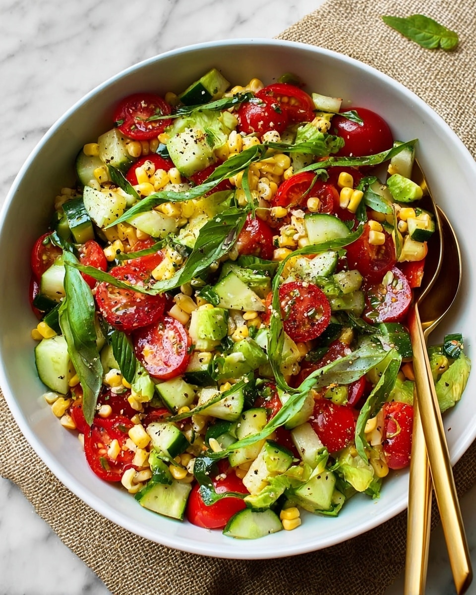 Summer Salad with Corn, Strawberries & Avocado Recipe