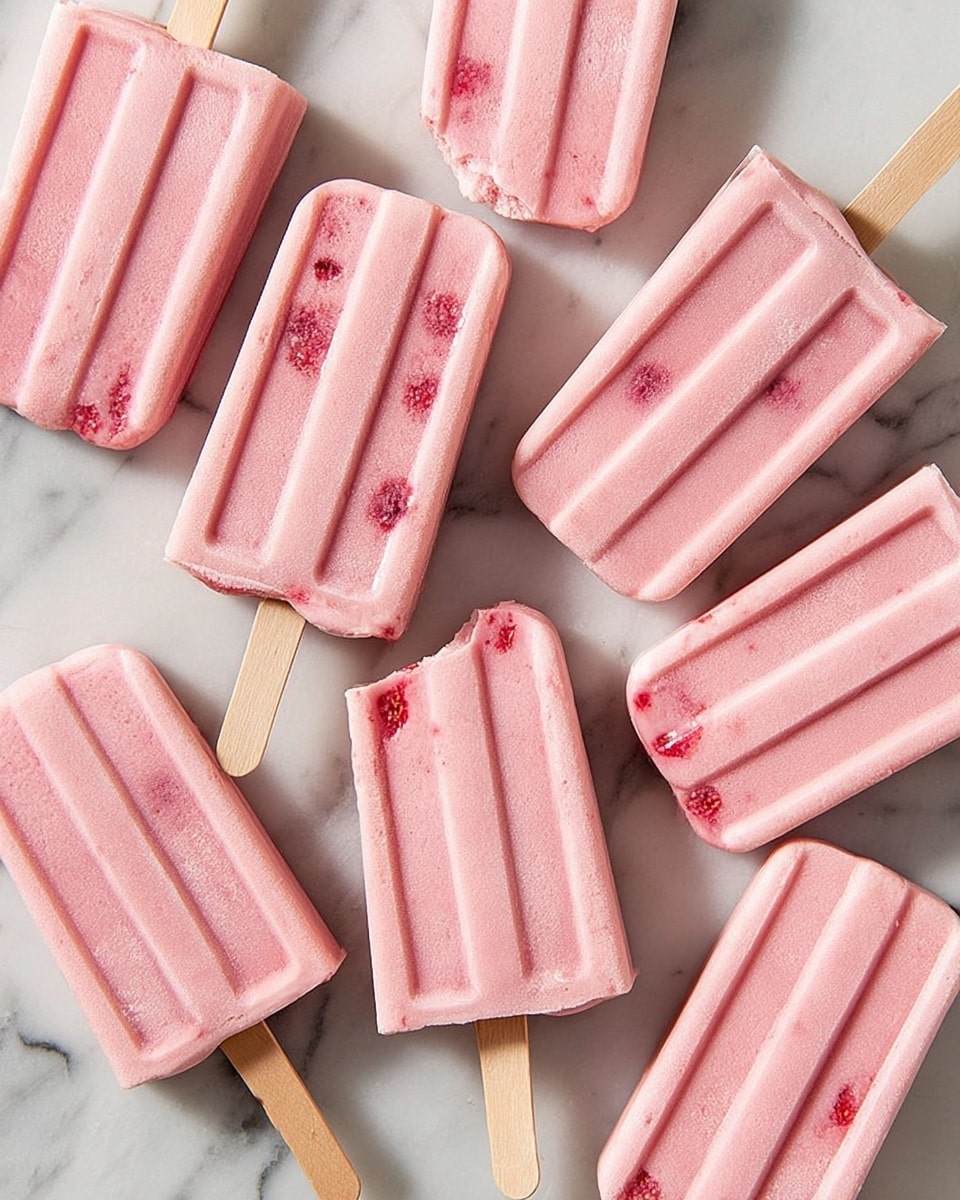 Strawberry Banana Coconut Milk Popsicles Recipe