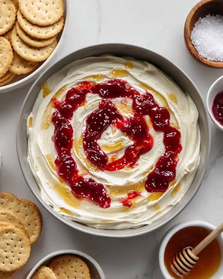 Whipped Brie with Fruit Preserves and Honey Recipe