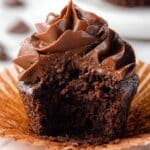 Cupcake Brownies with Chunky Chocolate Ganache Frosting Recipe