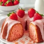 Strawberry Bundt Cake with Strawberry Glaze Recipe