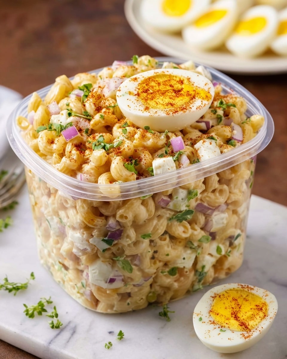 Deviled Egg Pasta Salad Recipe