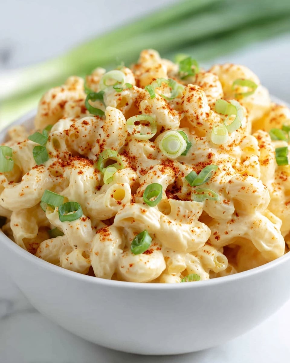Easy Deviled Egg Pasta Salad Recipe