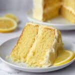 Best Lemon Sponge Cake with Cream Cheese Frosting Recipe