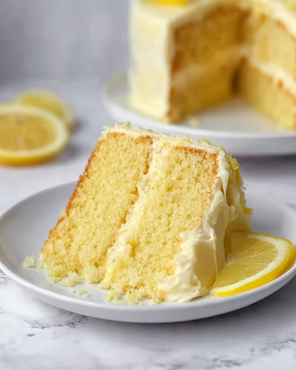 Best Lemon Sponge Cake with Cream Cheese Frosting Recipe