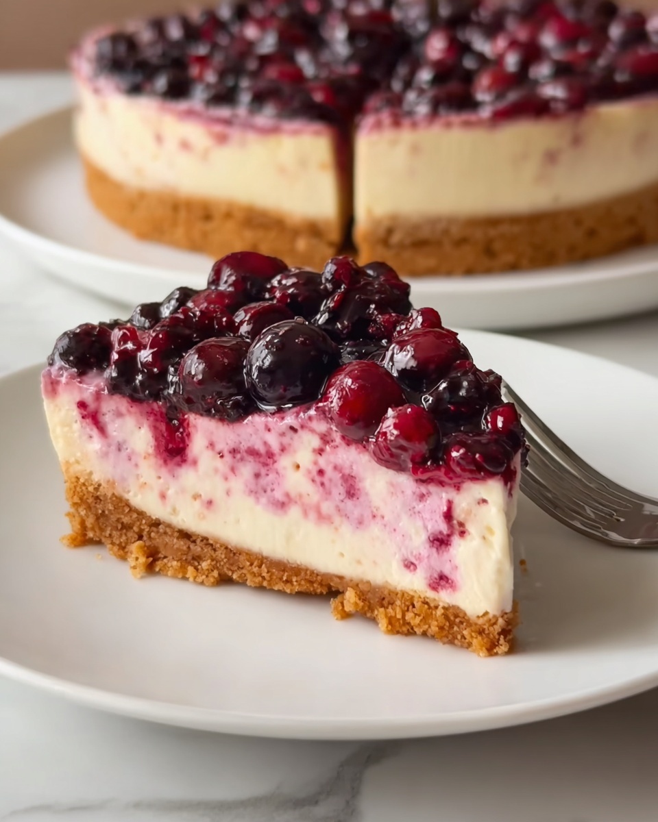 No-Bake Cheesecake with Lemon and Berries Recipe