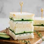Cucumber Sandwiches with Herbed Cream Cheese Recipe
