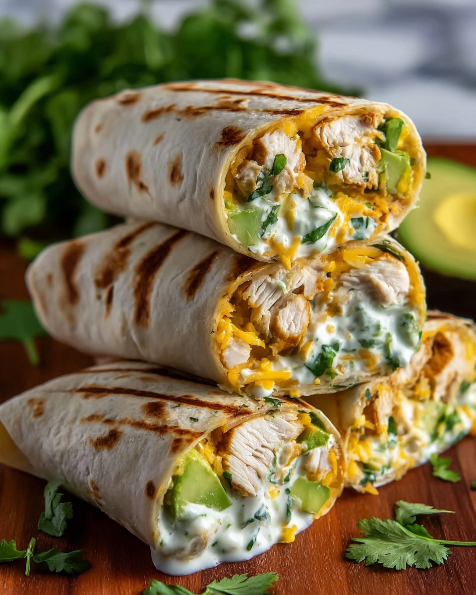 Chicken Avocado Ranch Burritos Recipe