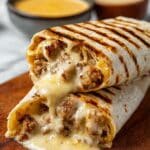 Easy Cheesy Garlic Chicken Wraps Recipe