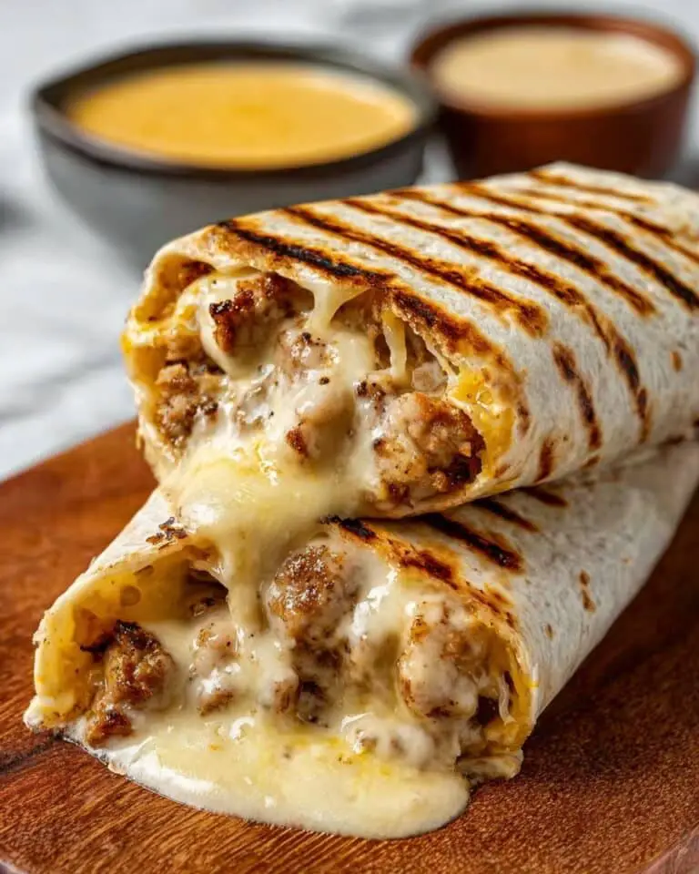 Easy Cheesy Garlic Chicken Wraps Recipe
