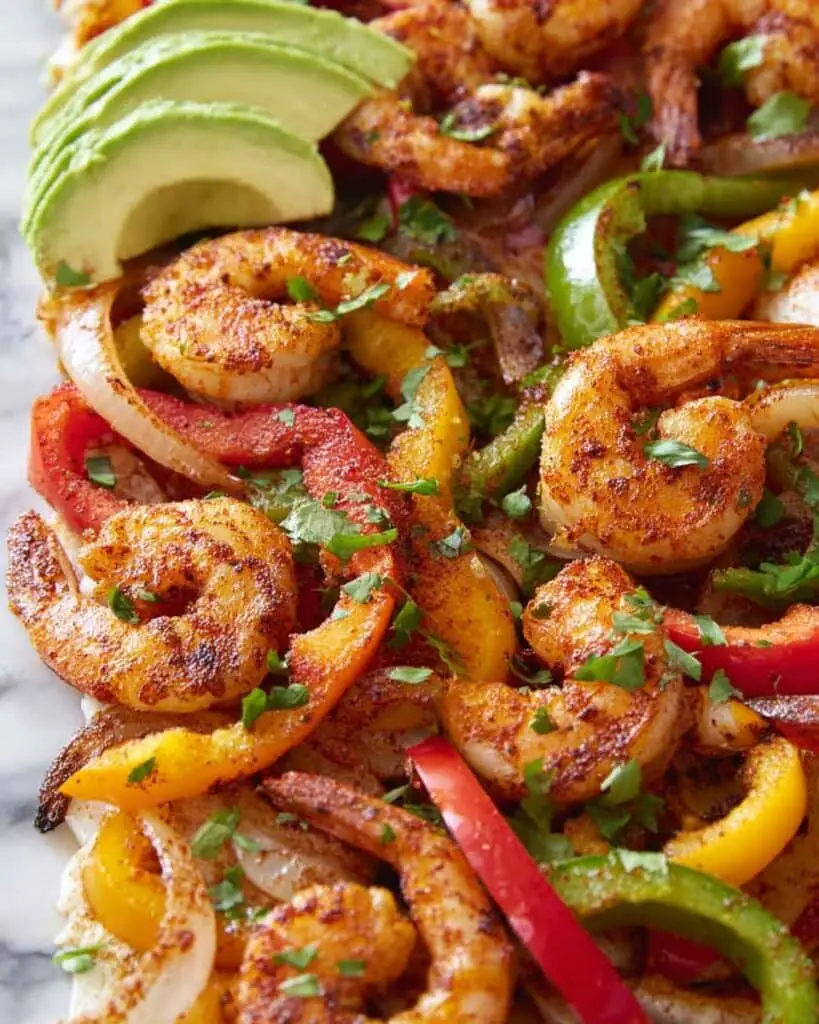 Sheet Pan Chili Lime Shrimp Fajitas Recipe