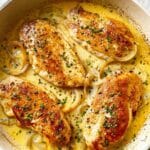Dijon Chicken in White Wine Cream Sauce Recipe