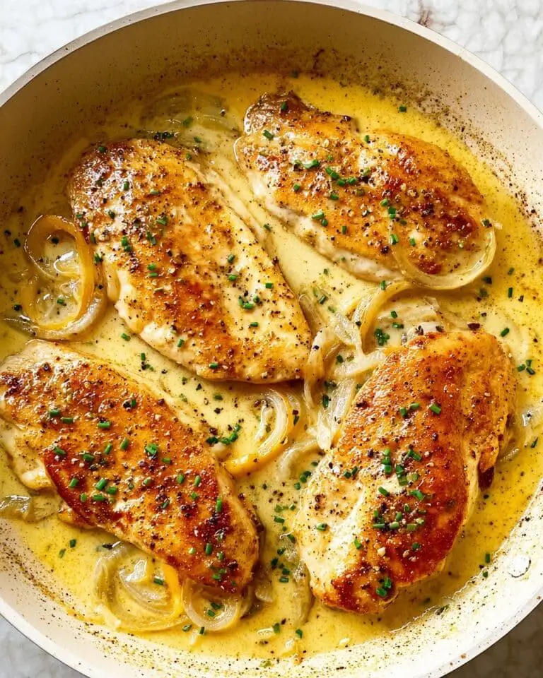 Dijon Chicken in White Wine Cream Sauce Recipe