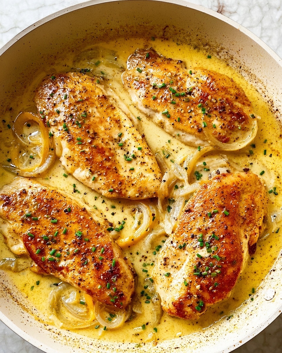 Dijon Chicken in White Wine Cream Sauce Recipe