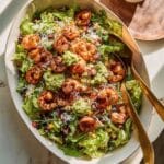 Loaded Mexican Cobb Salad with Spicy Shrimp, Guacamole, and Cilantro Vinaigrette Recipe