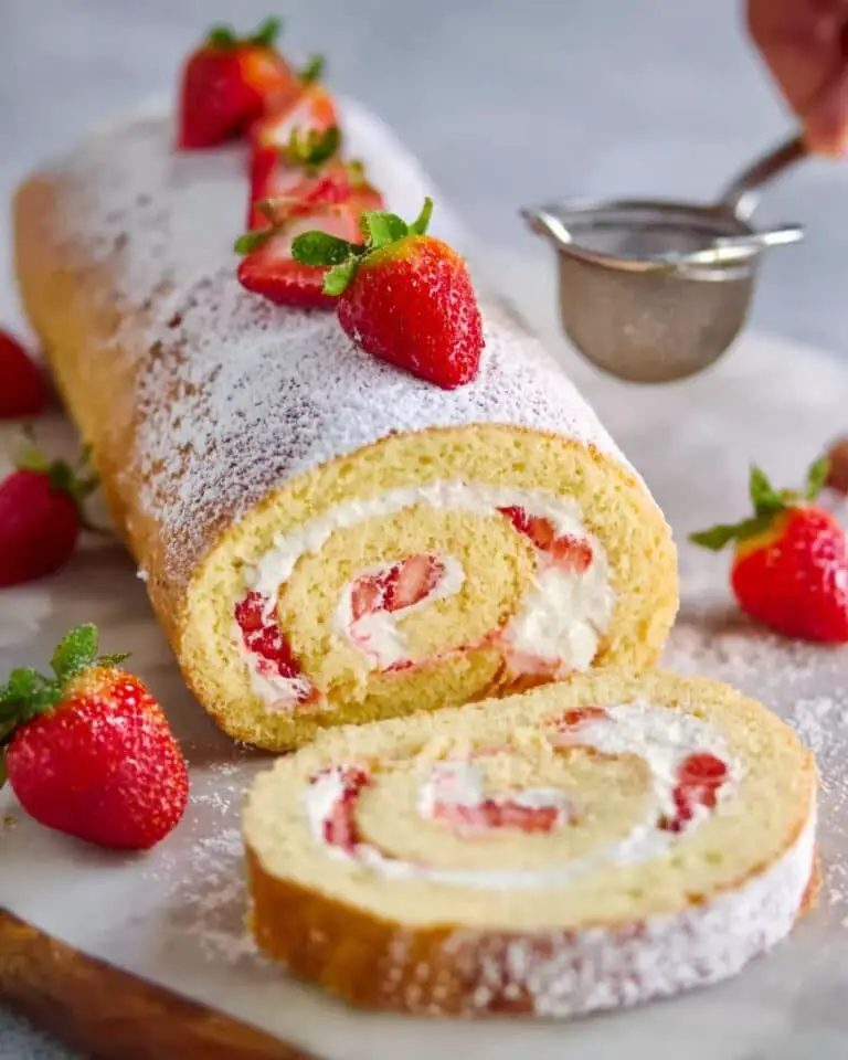 Strawberry Shortcake Cake Roll Recipe