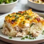 Healthy and Creamy Chicken Cauliflower Rice Casserole Recipe