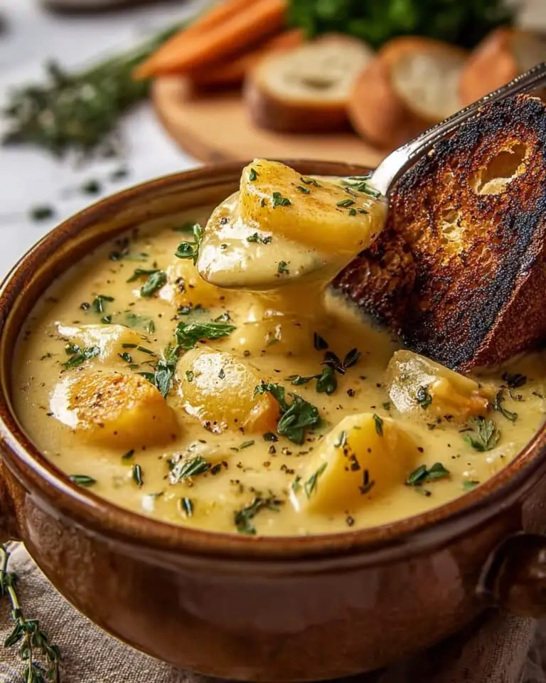 Cheddar Garlic Herb Potato Soup: Creamy Comfort in a Bowl Recipe