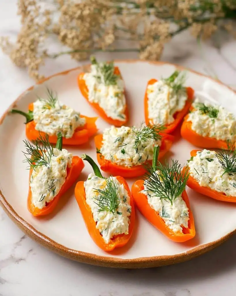 Stuffed Mini Bell Pepper Carrots Recipe
