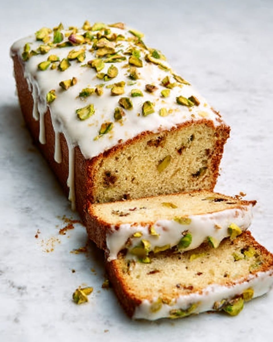 Lemon Pistachio Loaf with Lemon Glaze Recipe