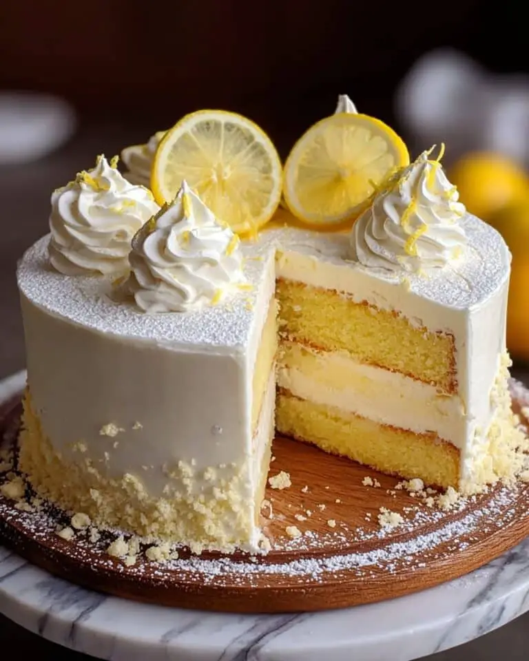 Italian Lemon Cream Cake Recipe