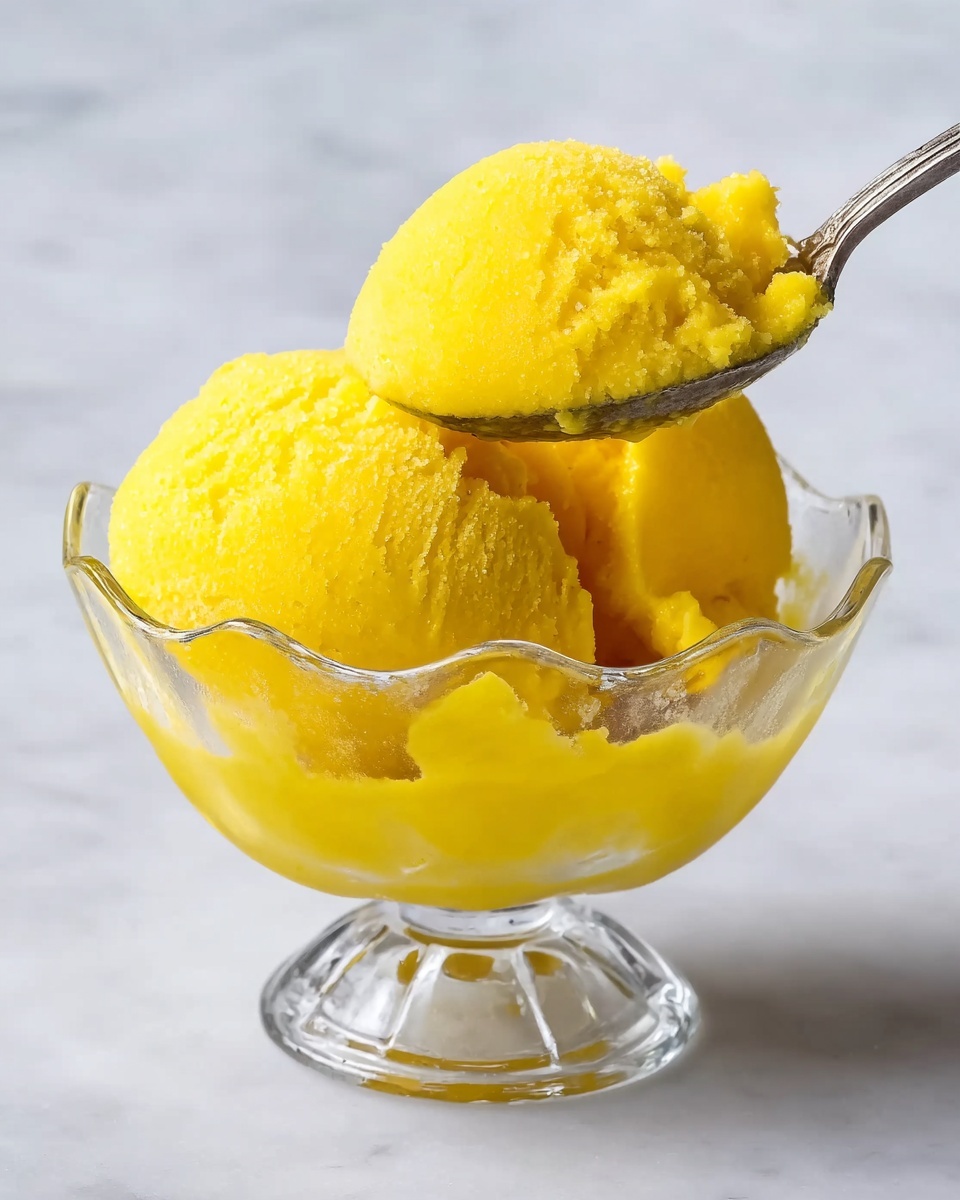 A metal loaf pan filled with one thick layer of bright yellow, smooth, creamy puree that has gentle, soft swirls and a slight texture on the surface. The pan is placed on a white marbled surface. The puree looks dense and evenly spread inside the pan with no additional layers or toppings visible photo taken with an iphone --ar 4:5 --v 7