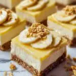 No Bake Banana Pudding Cheesecake Bars Recipe