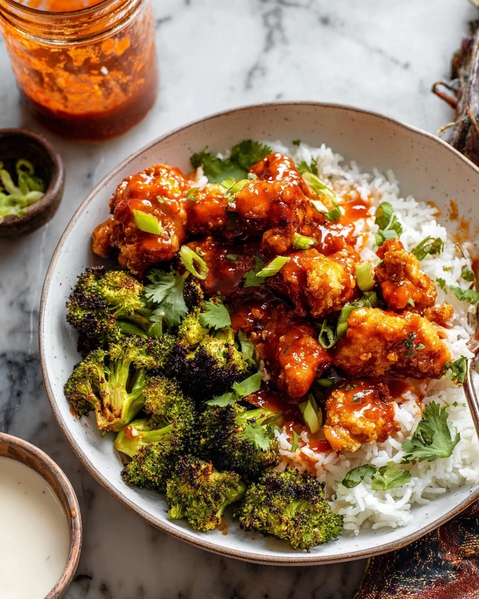 Sheet Pan Honey Buffalo Chicken with Broccoli Recipe