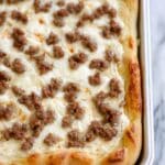 Easy Breakfast Pizza with Sausage, Gravy, and Cheese Recipe