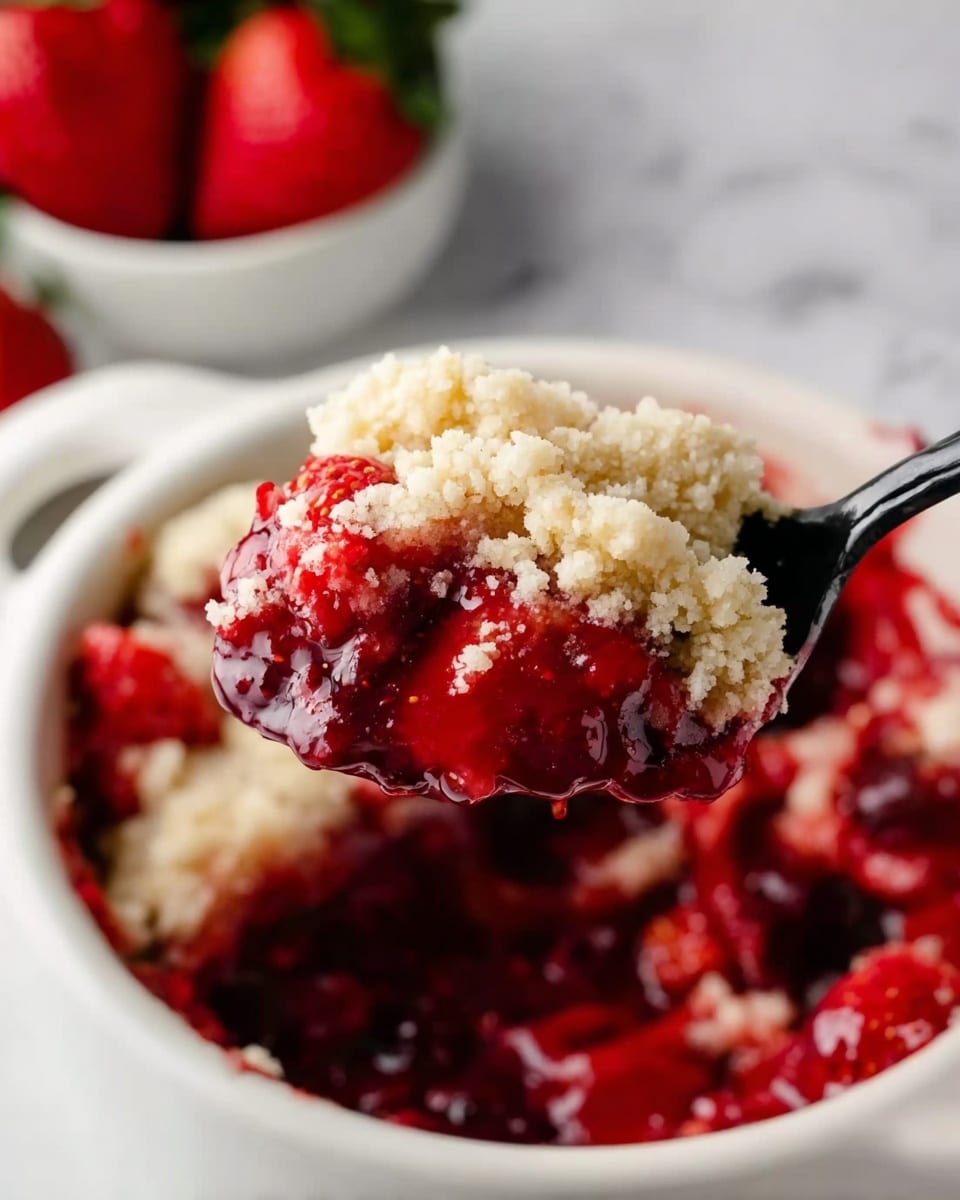 Crockpot Strawberry Dump Cake Recipe