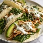 Shredded Chicken Tacos with Creamy Chimichurri Sauce Recipe