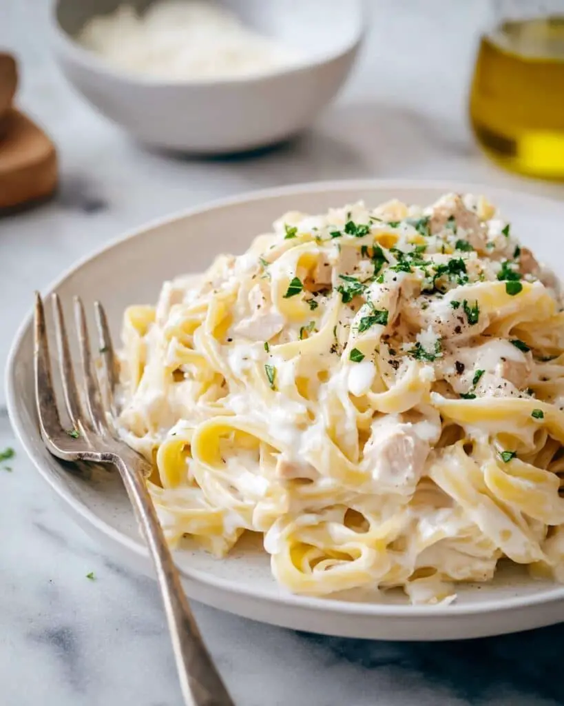 Garlic Parmesan Chicken Pasta Recipe