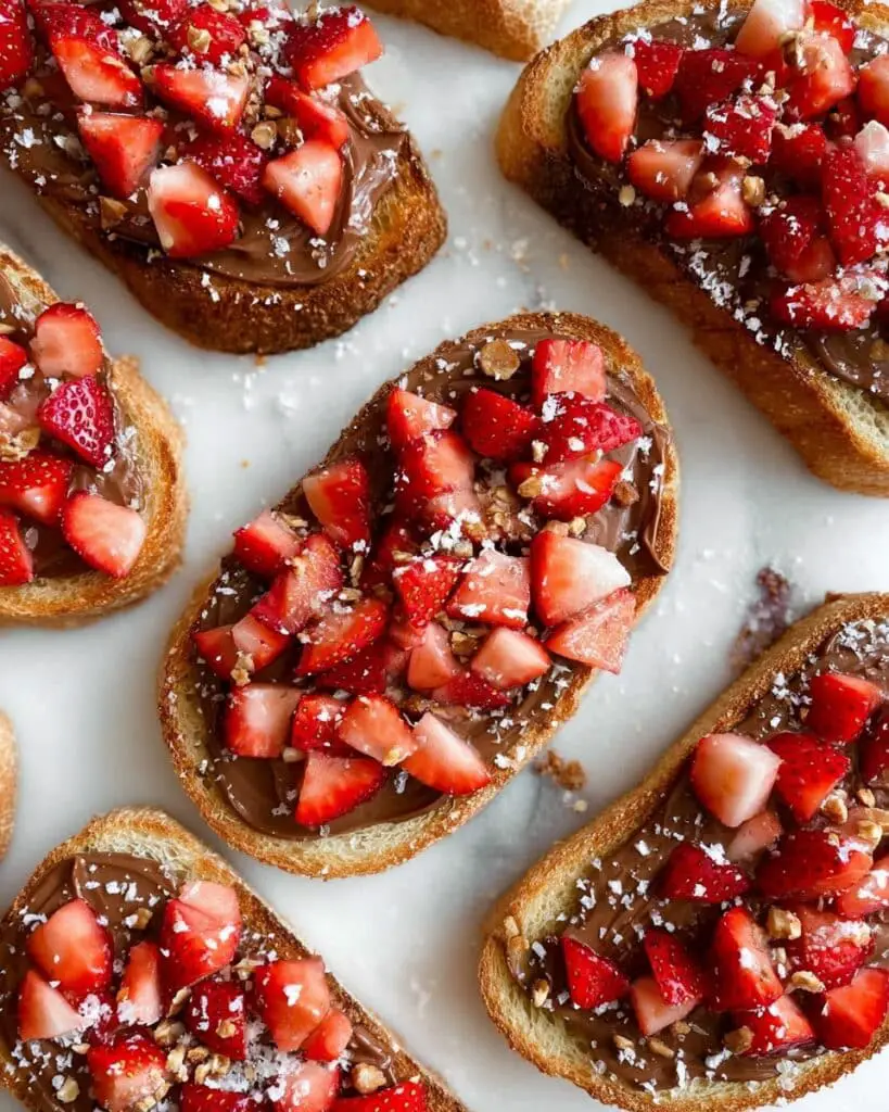 Strawberry Dessert Bruschetta Recipe