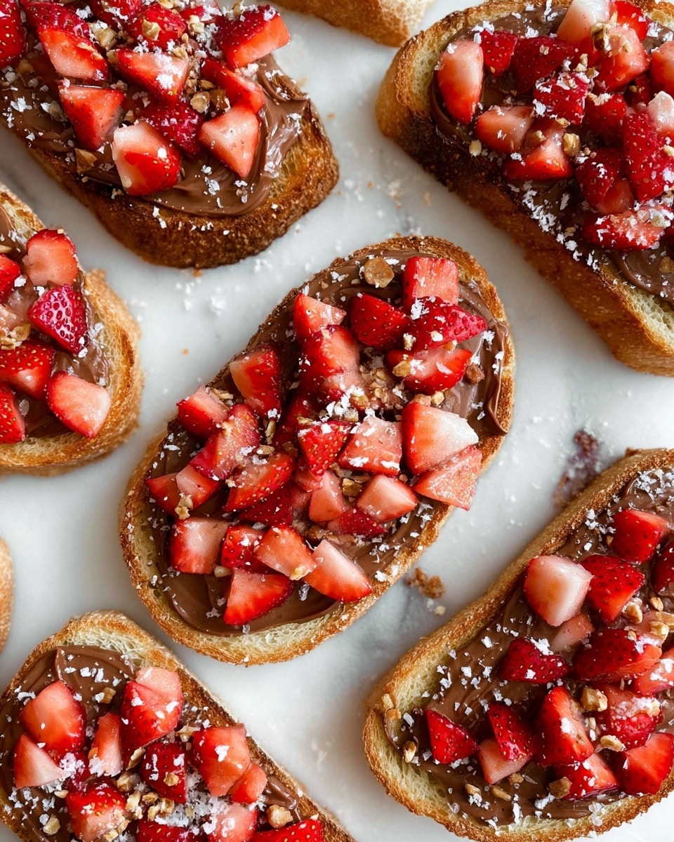 Strawberry Dessert Bruschetta Recipe