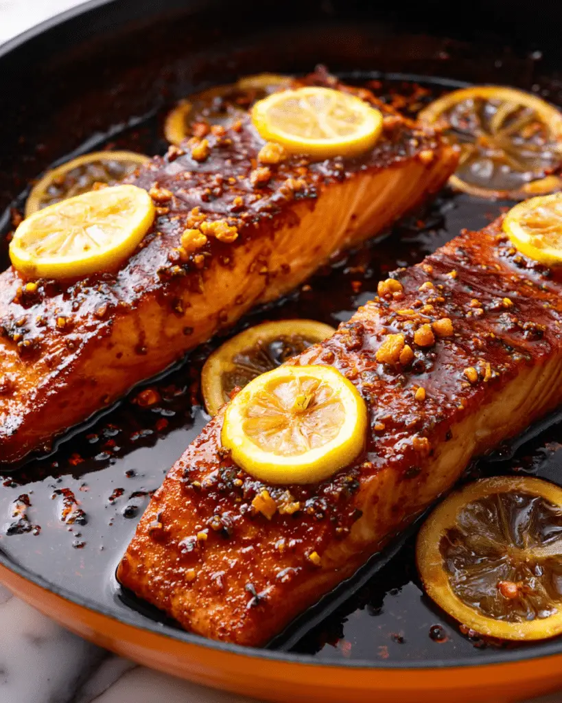 Honey-Garlic Glazed Salmon Recipe