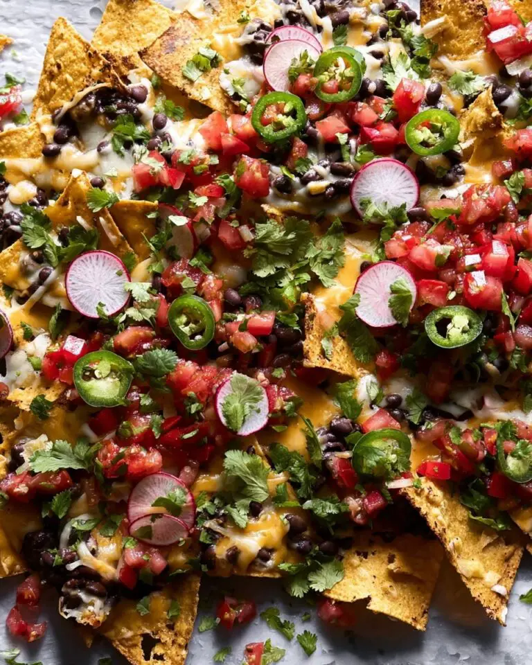 Fully Loaded Black Beans Nachos Recipe