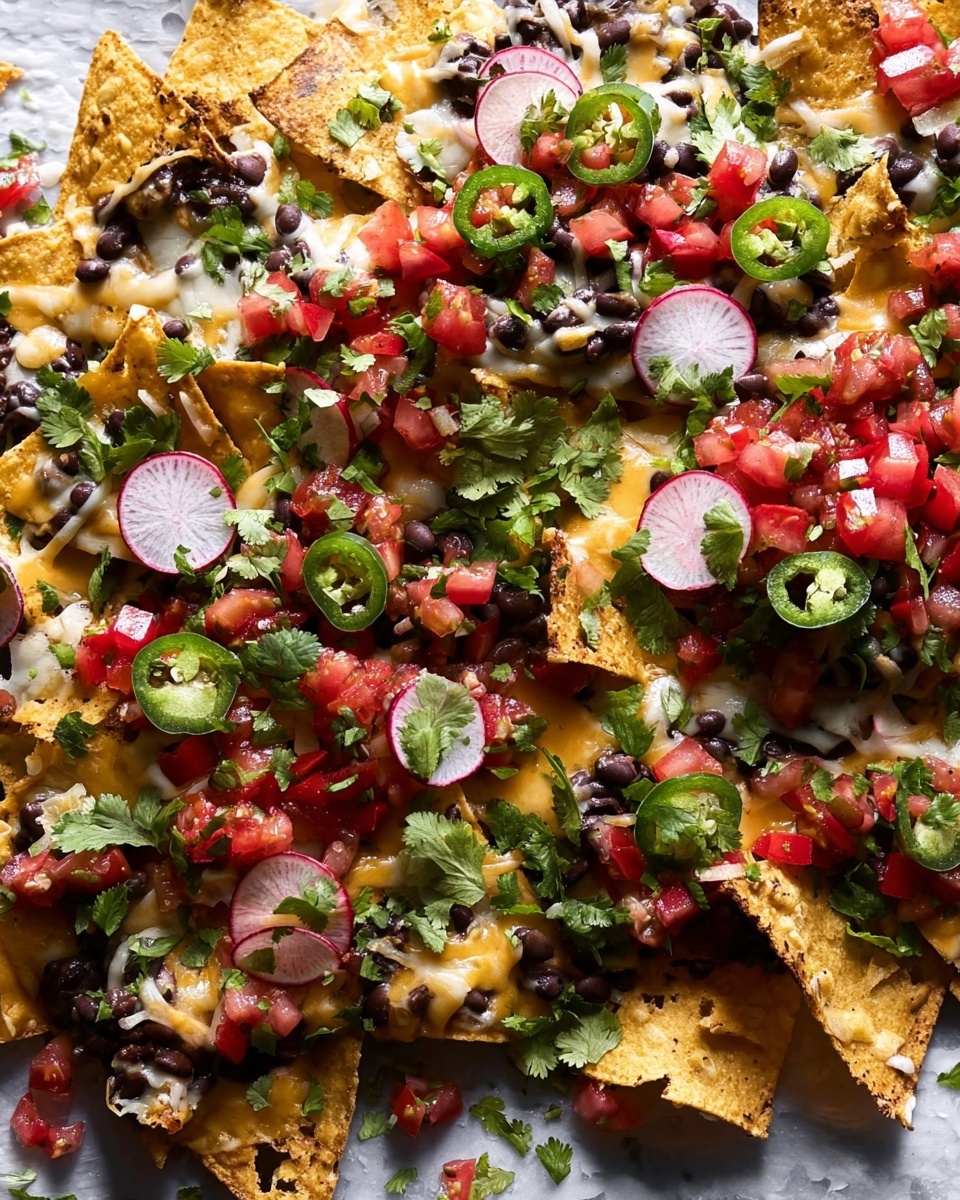 Fully Loaded Black Beans Nachos Recipe
