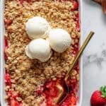 Strawberry Rhubarb Crisp Recipe