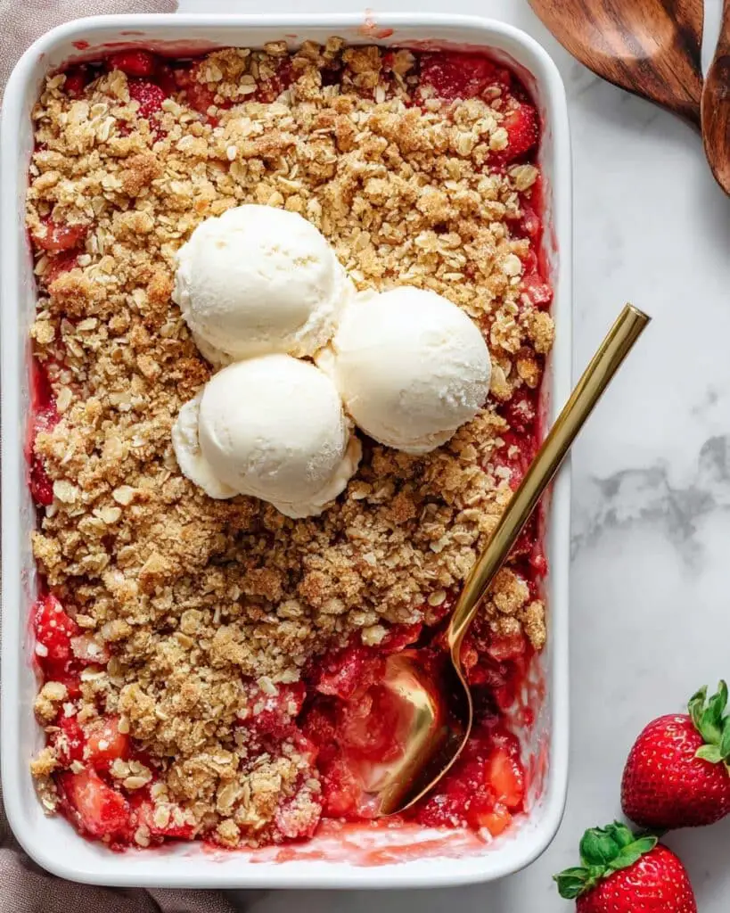 Strawberry Rhubarb Crisp Recipe