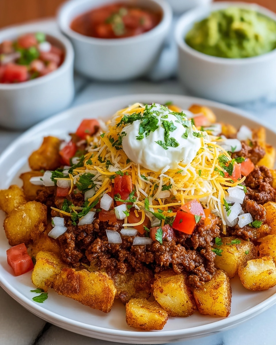 Cheesy Taco Potatoes Recipe