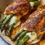Asparagus-Stuffed Chicken Breast with Sun-Dried Tomatoes and Mozzarella Recipe